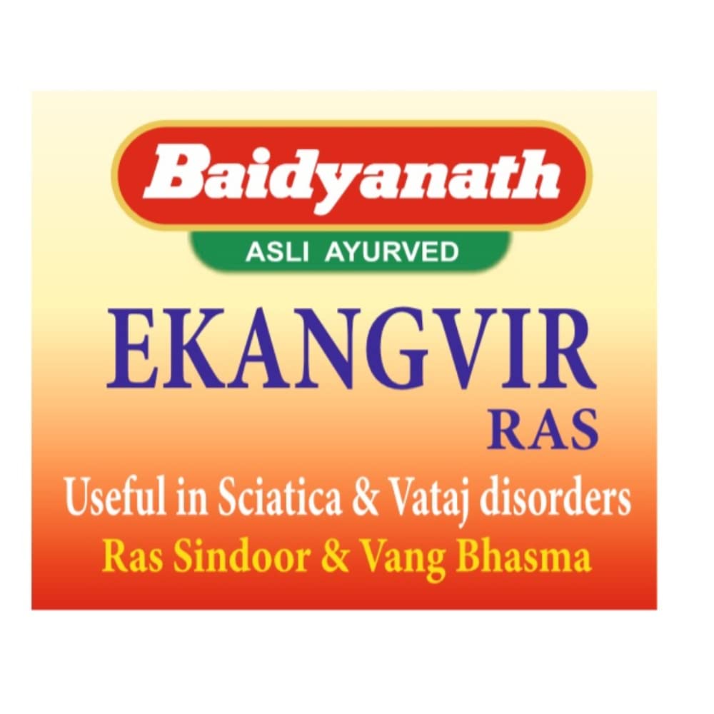 2 x 40 Baidyanath Ayurvedic Ekangveer Ras Tablets Sciatica,Cervical