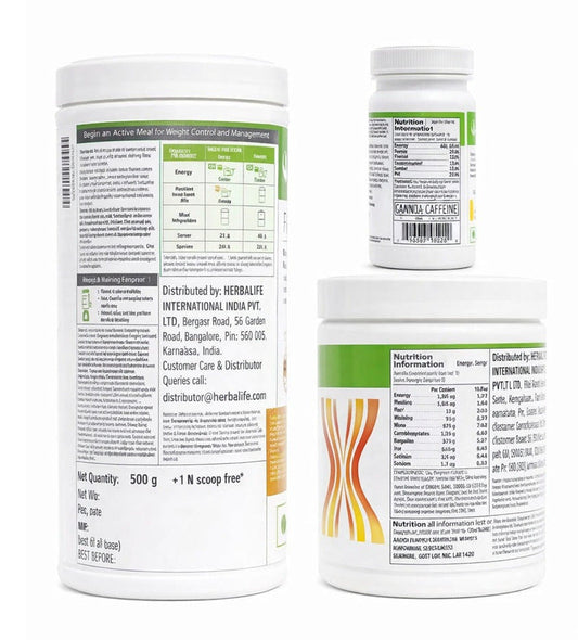 Herblife Nutrition Shake Mix Mango Flavor 500g With Protine Powder 200g & Natural Tulshi Afresh 50g