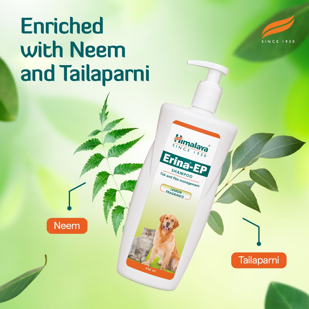 Himalaya Erina-EP Tick And Flea Control Shampoo - 200 ml