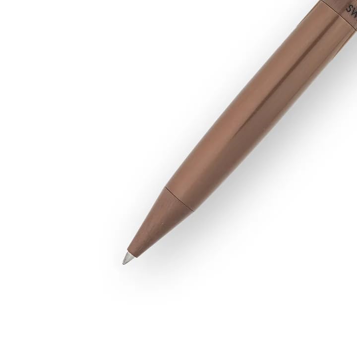 Swissbrand Legacy 2502 Premium – Matte Brown Lacquer Finish, Smooth Writing, Elegant Gift Pen Black Ink (Ball Pen)