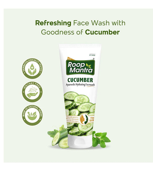 Roop Mantra Cucumber Face Wash For Dry Skin | 115 Gm