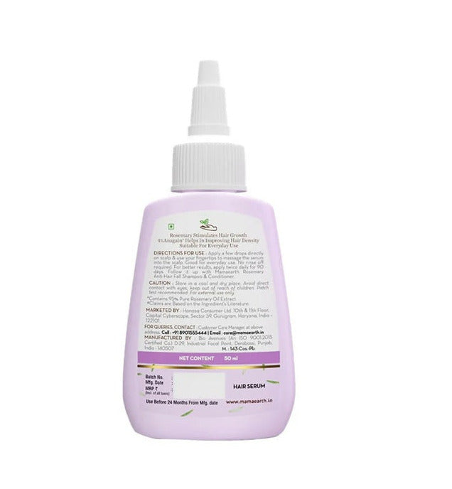 Mamaearth Rosemary Hair Growth Oil - 150 ml & Hair Growth Scalp Serum - 50 ml Combo