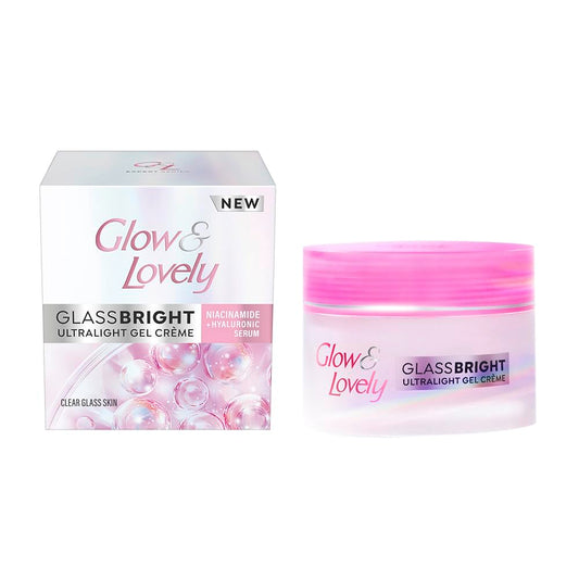 Glow and Lovely GlassBright Ultralight Gel Creme with Niacinamide, Hyaluronic serum
