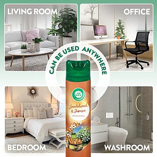 Airwick Air Freshener Spray, Sandalwood & Jasmine, 245 ml