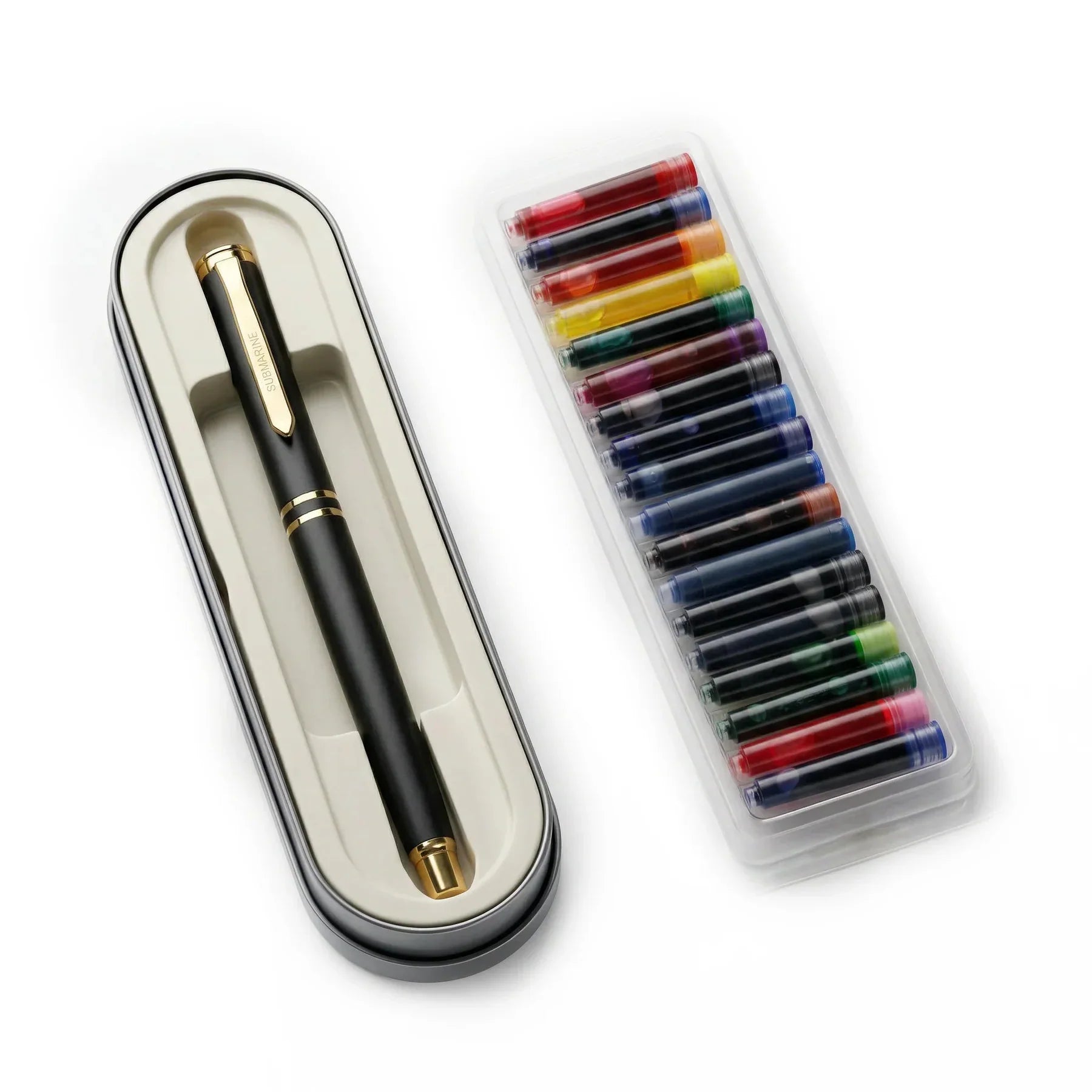 Submarine LUMEN 18 Fountain Pen Set 18 Ink Shades Premium Pen