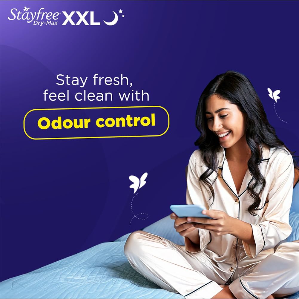 Stayfree Dry Max All Night Ultra Dry Napkins - 28 Napkins - XXL