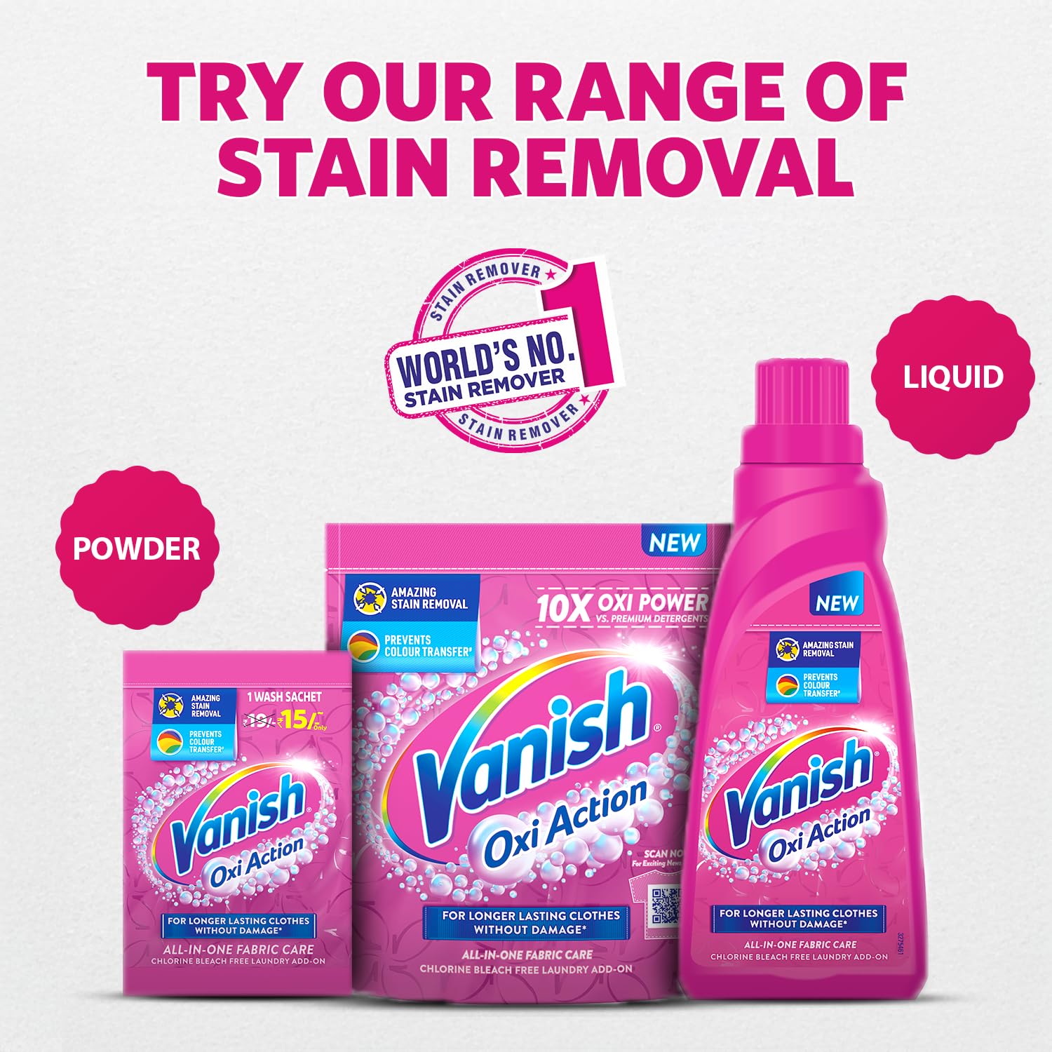 Vanish All in One Liquid Detergent Booster - 800 ml