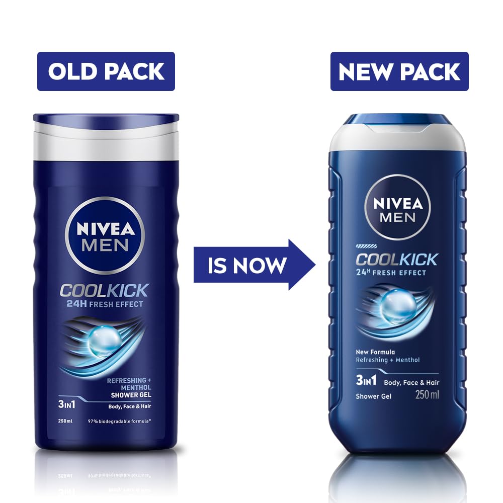 Nivea Men  Cool Kick Shower Gel - 250 ml
