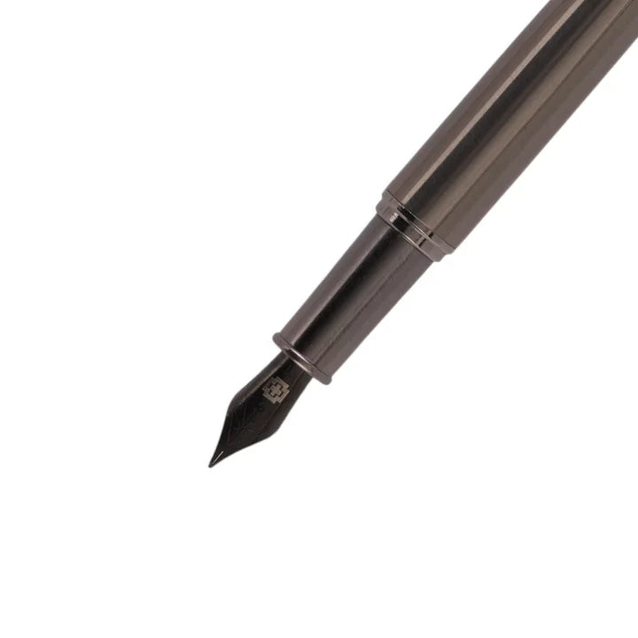 SWISSBRAND Echelon 2516 Gunmetal finish Fountain Pen with Gunmetal trim