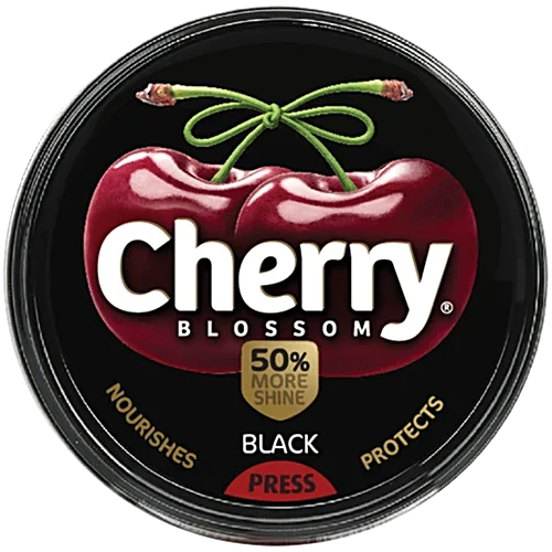 Cherry Blossom Black Wax Shoe Polish, 15 g