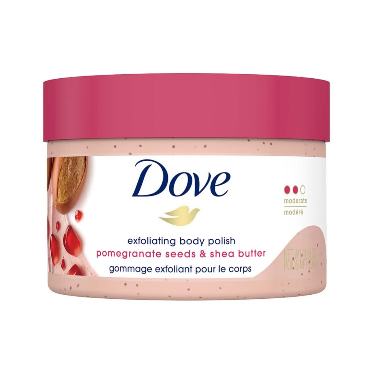 Dove Exfoliating Body Polish Scrub - Pomegranate Seeds & Shea Butter - 298 gm