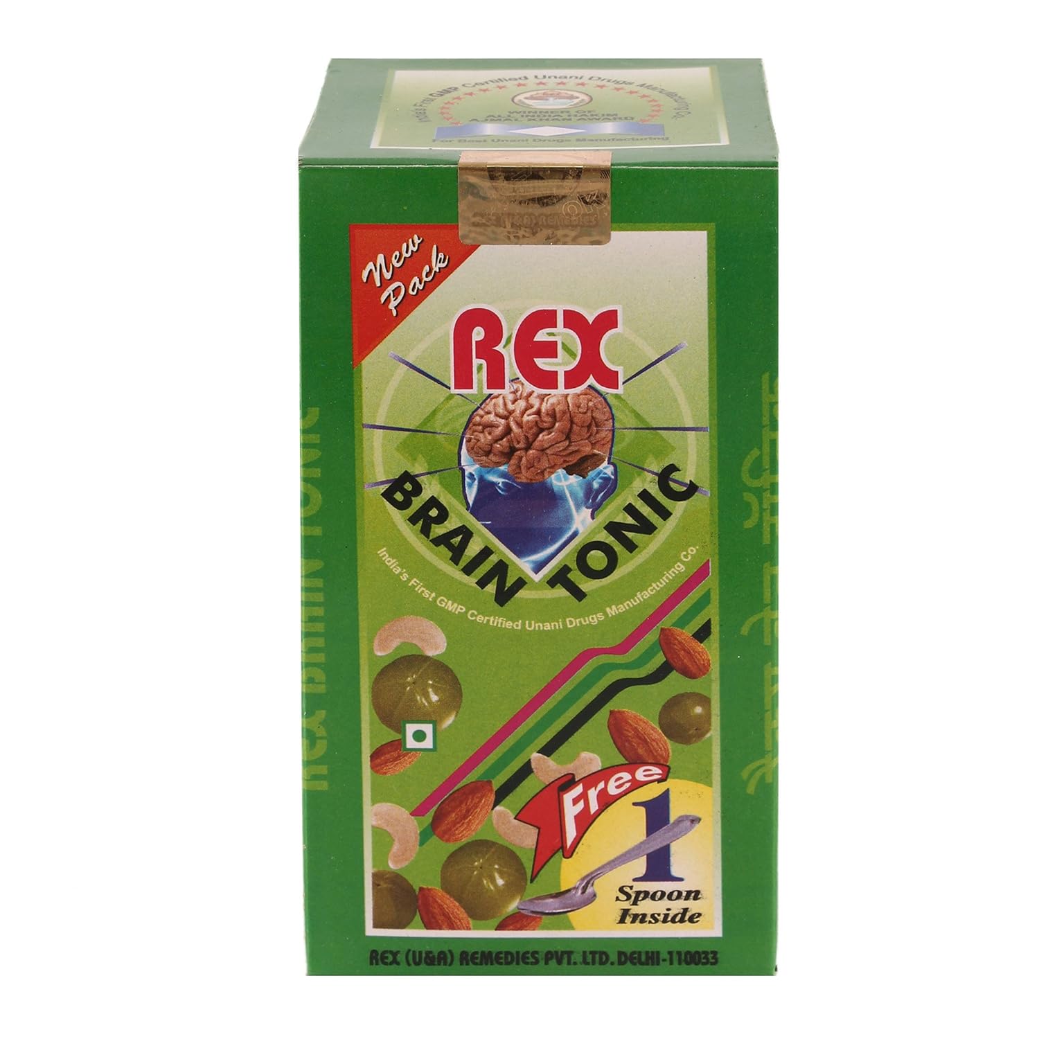 Rex Remedies Brain Tonic - 400 gm - Pack of 2