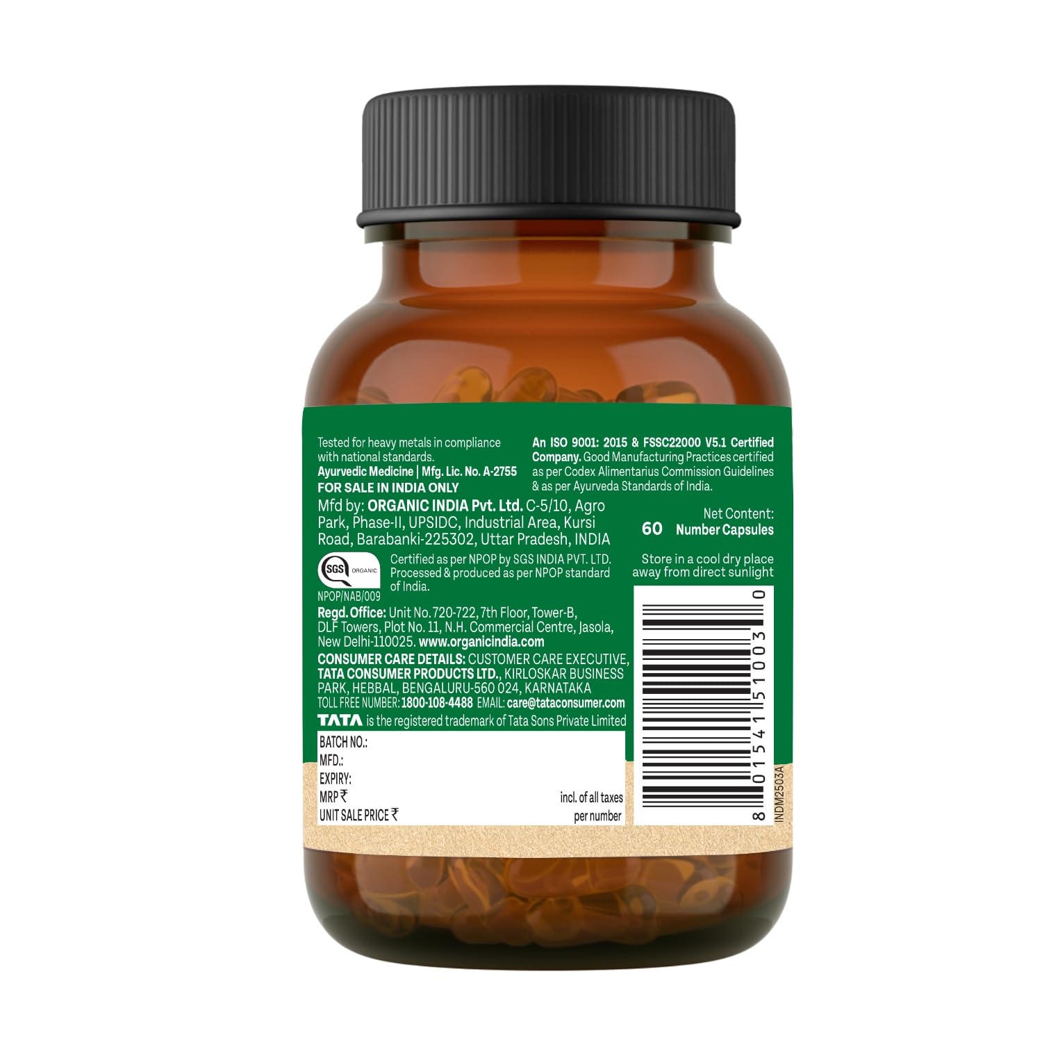 Organic India Moringa 30 Capsule | Supports Energy Levels, Stamina & Vitality