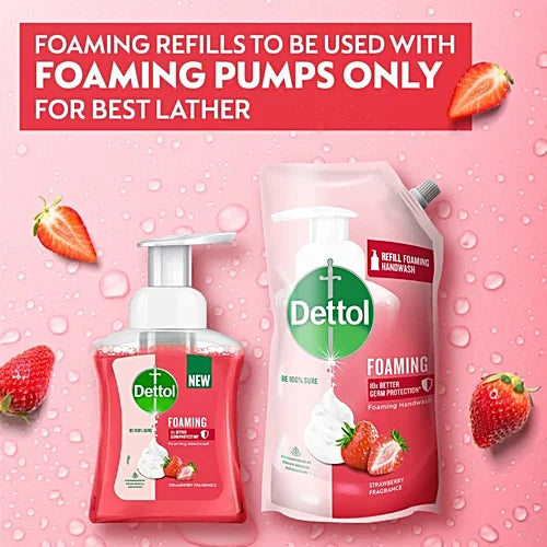 Dettol Strawberry Fragrance Foaming Handwash, 700 ml