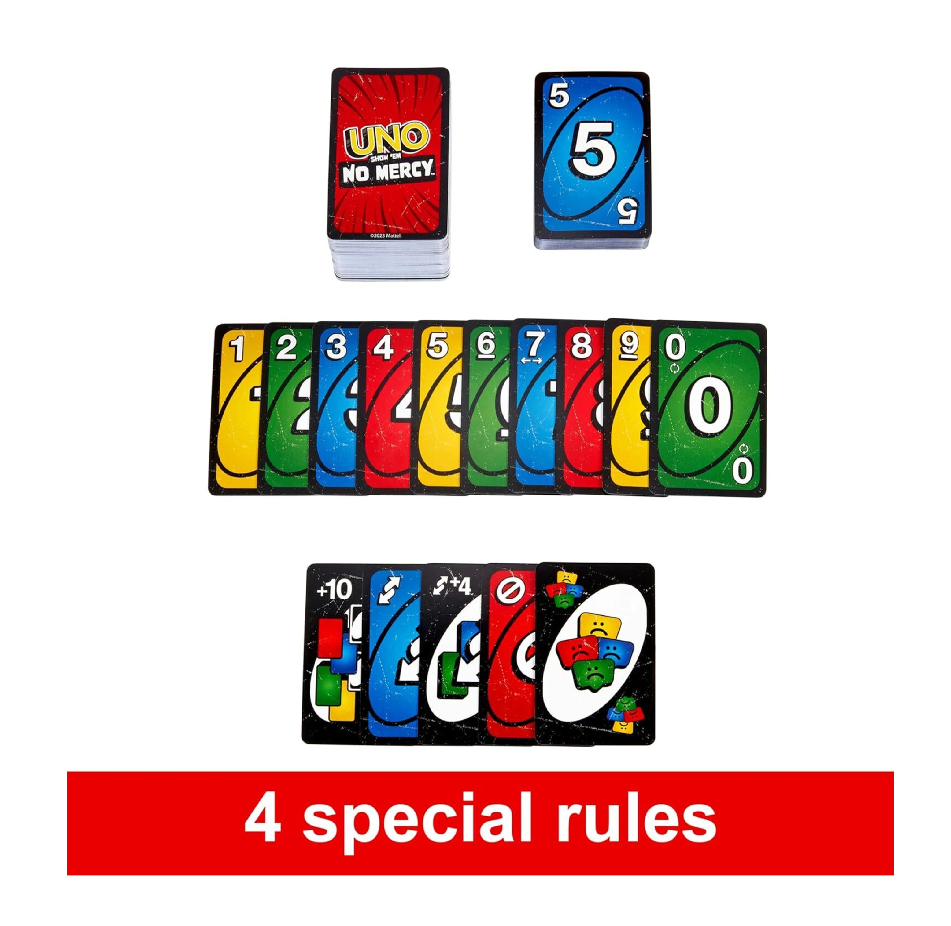 UNO Flex and UNO No Mercy Card Game Combo Play with Friends & Family