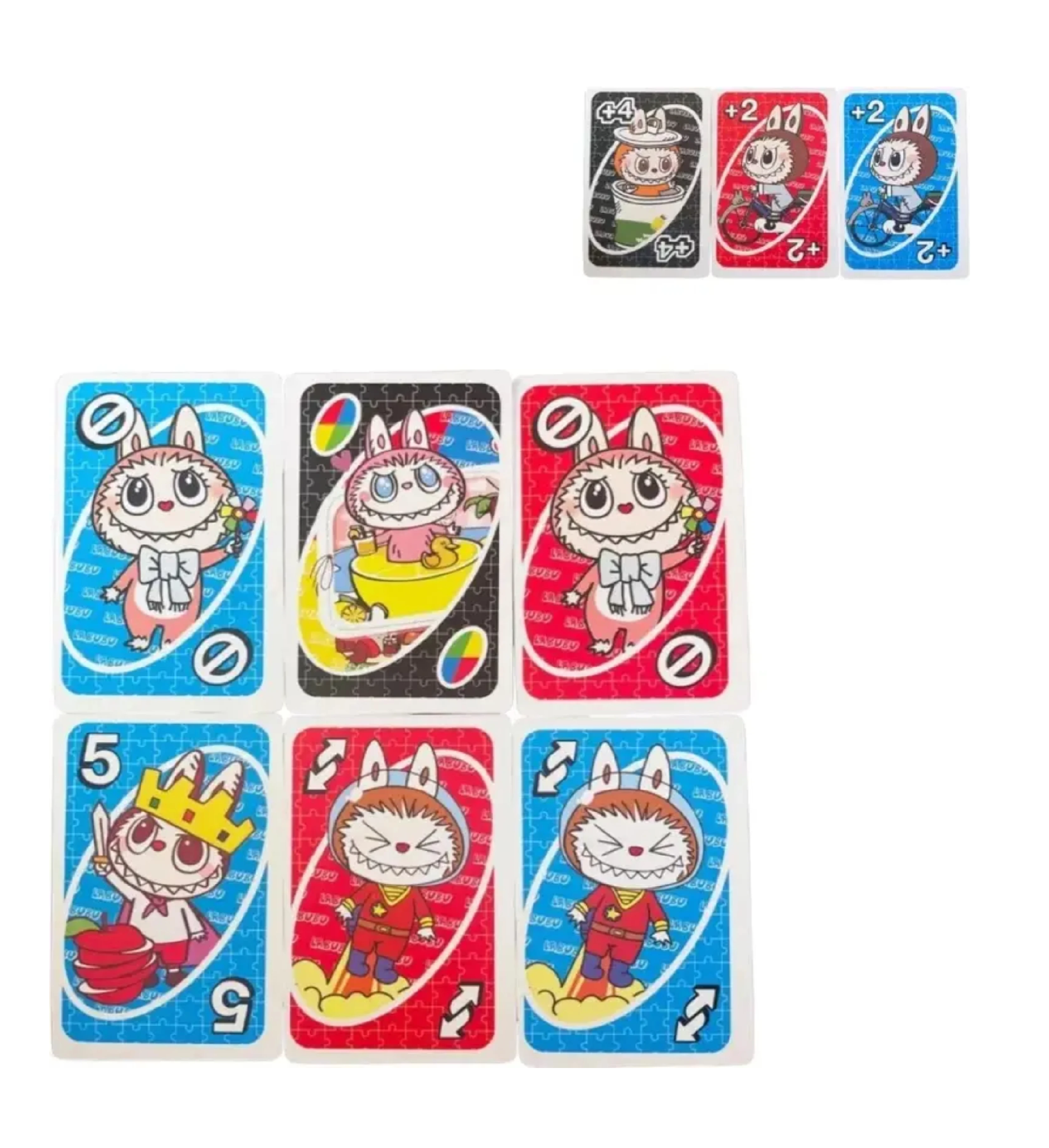 UNO Labubu, UNO Minecraft & UNO Harry Potter Card Game Combo