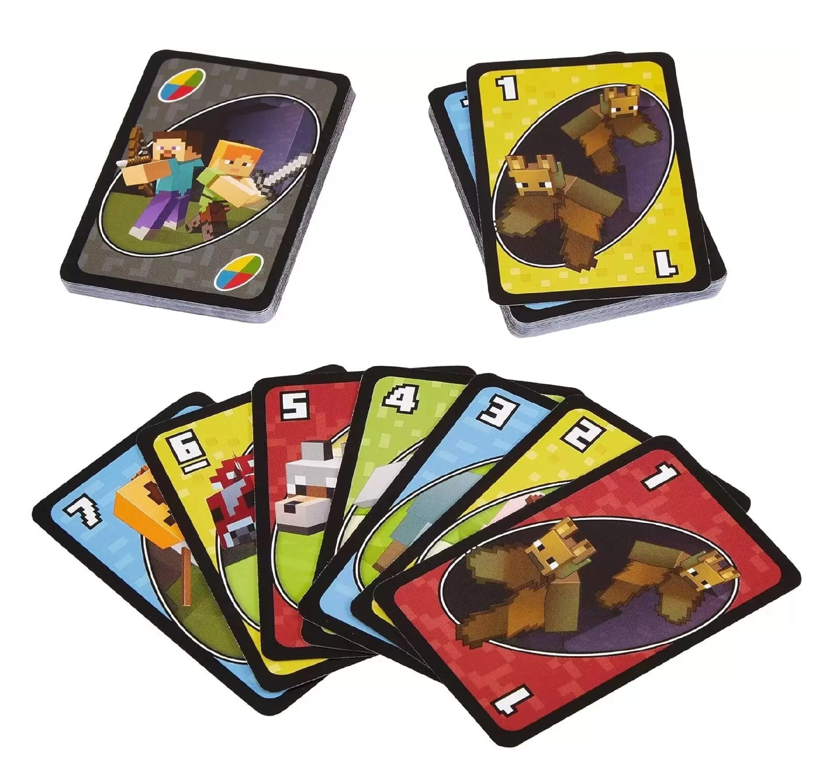 UNO Labubu, UNO Minecraft & UNO Harry Potter Card Game Combo