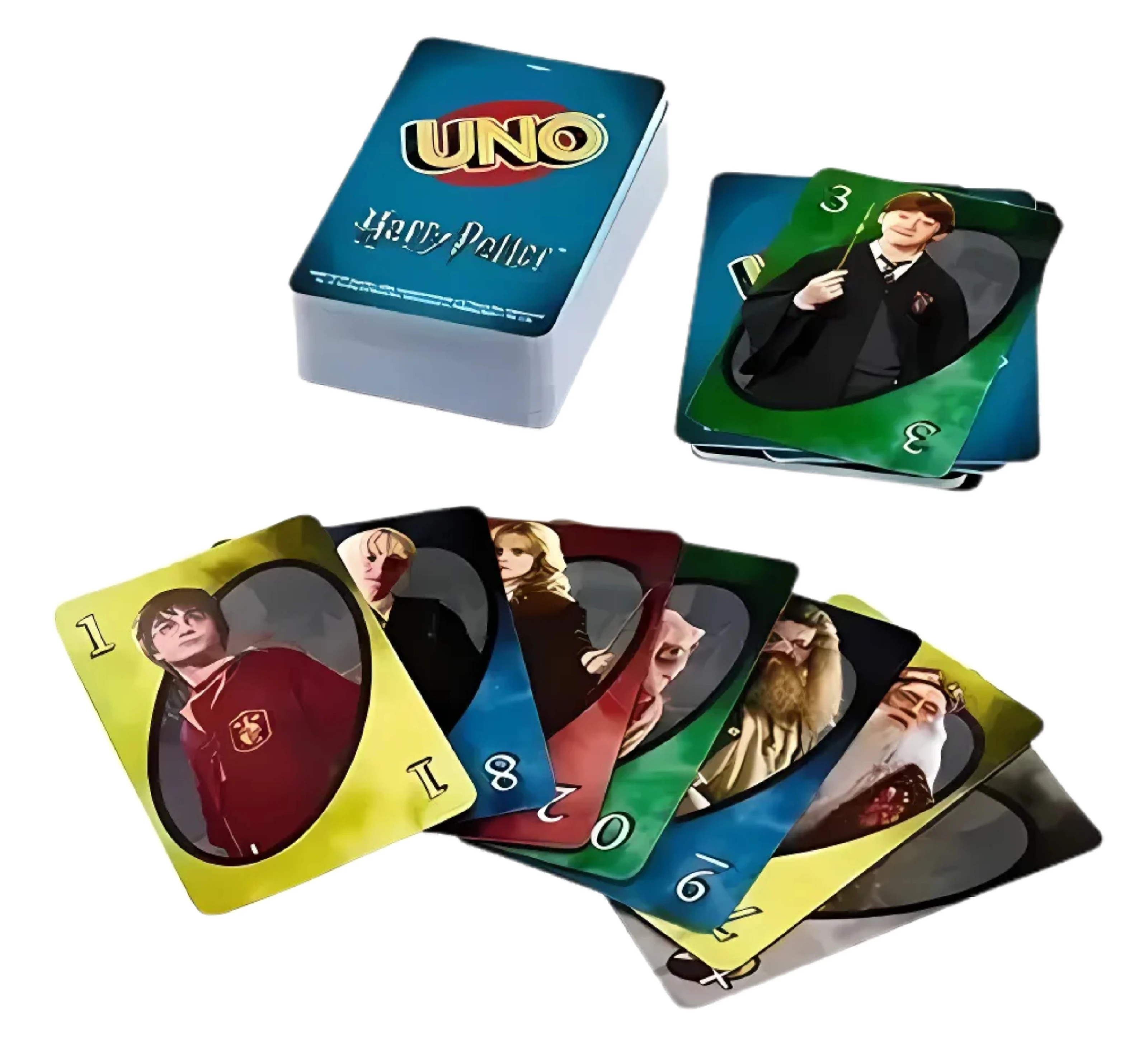 UNO Labubu, UNO Minecraft & UNO Harry Potter Card Game Combo