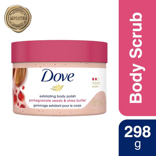 Dove Exfoliating Body Polish Scrub - Pomegranate Seeds & Shea Butter - 298 gm