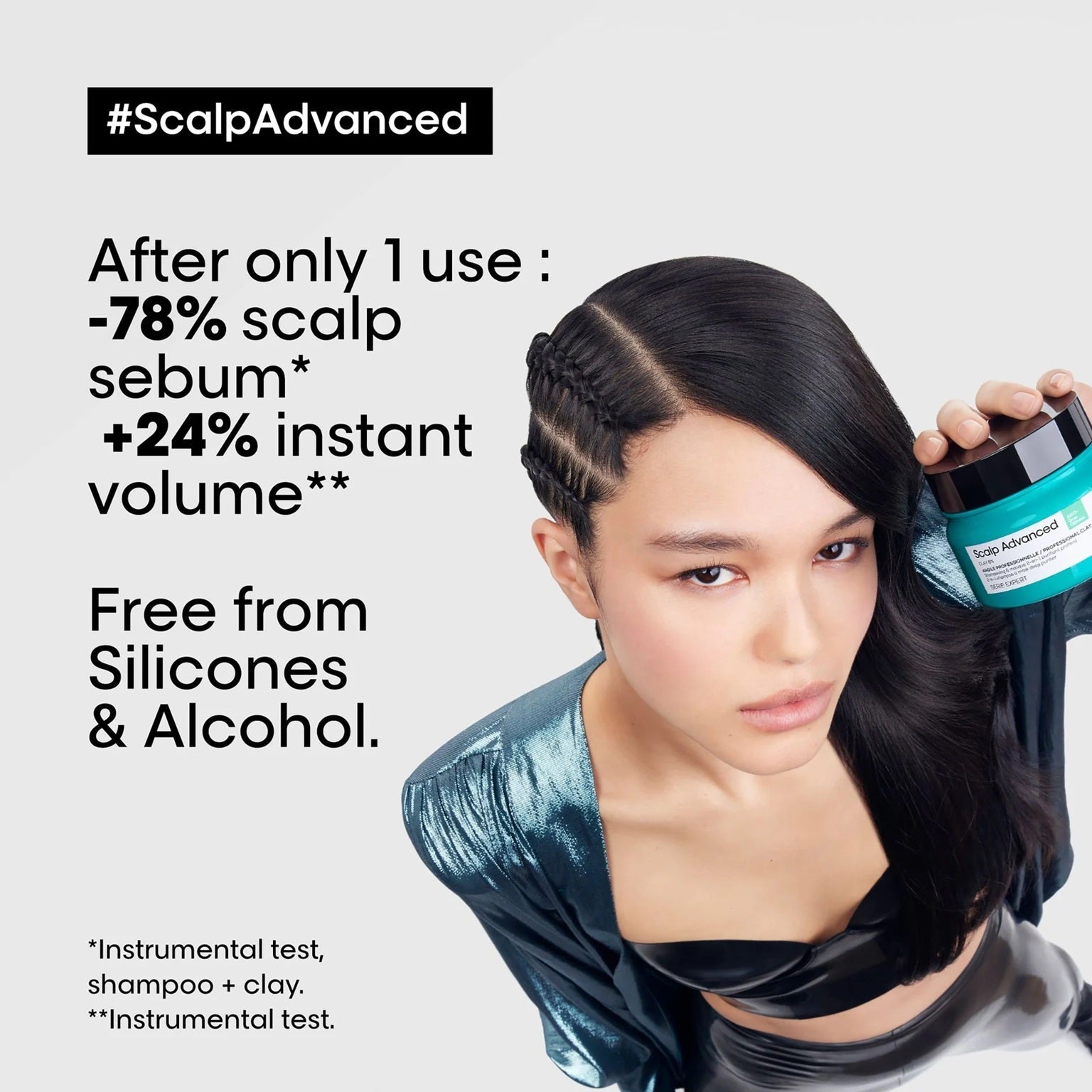 LOreal Professionnel Scalp Advanced Anti-Oiliness 2-In-1 Deep Purifier Clay 250gms