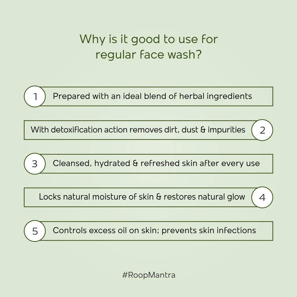 Roop Mantra Cucumber Face Wash For Dry Skin | 115 Gm