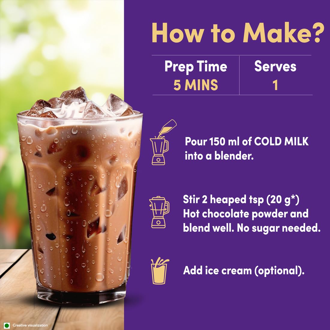 Cadbury Hot Chocolate Drink Powder Mix - 200 gm