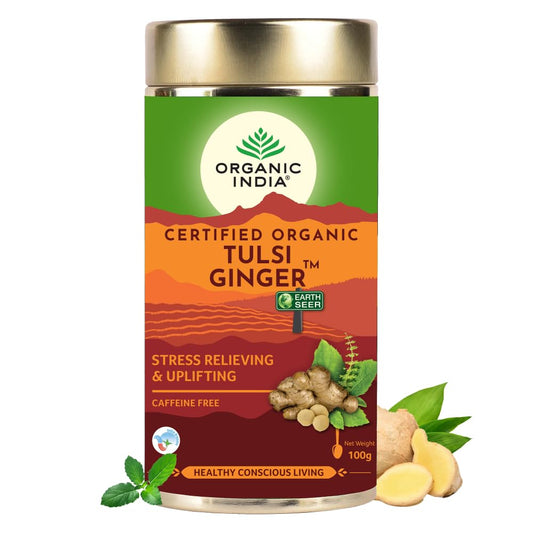 Organic India Tulsi Ginger Tea - 100g