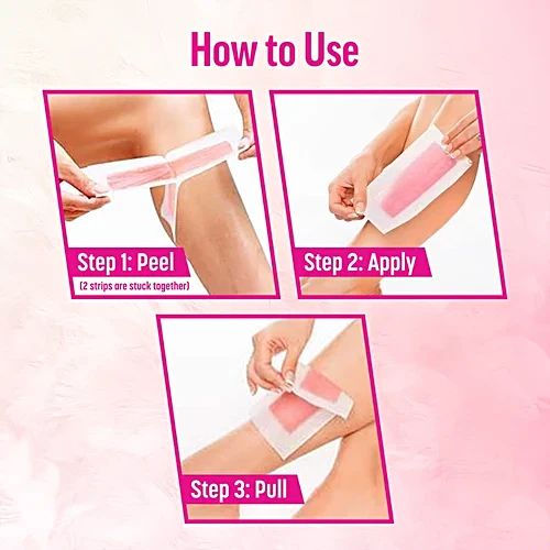 Veet Ready To Use Wax Strips For Normal Skin - Up To 28 days Of Smoothness, 8 pcs