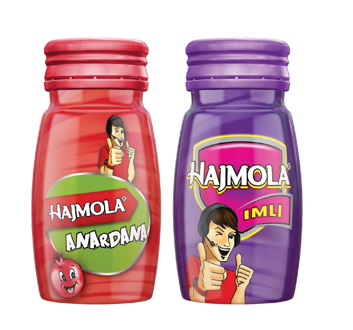 Dabur Hajmola Tasty Digestive Tablets (Anardana Flavour) - 120 Tabs & Dabur Hajmola Tasty Digestive Tablets (Imli Flavour) - 120 Tabs