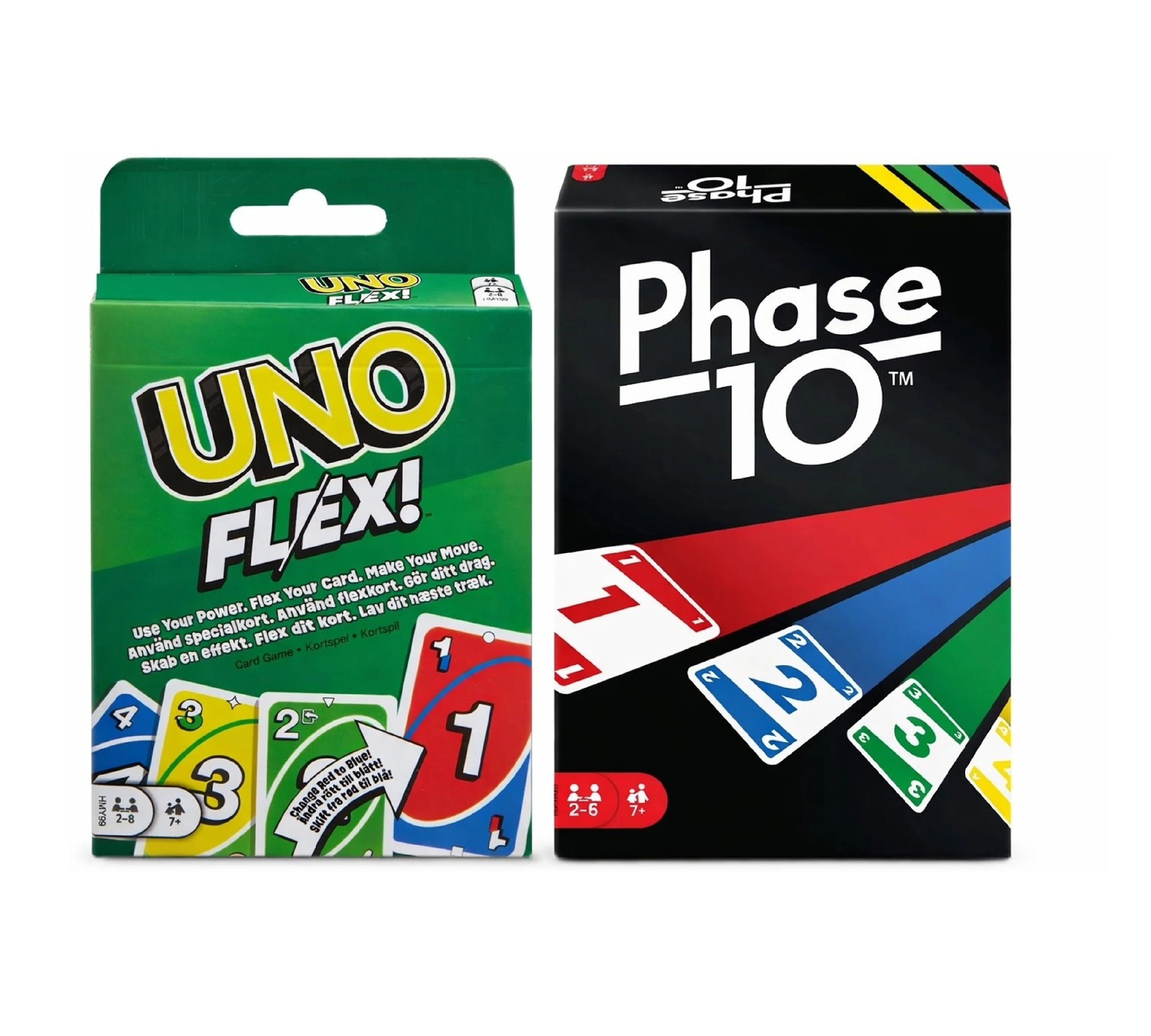 UNO Flex & UNO Phase 10 Card Game Combo | Fun-Party-Travel-Family-Friends
