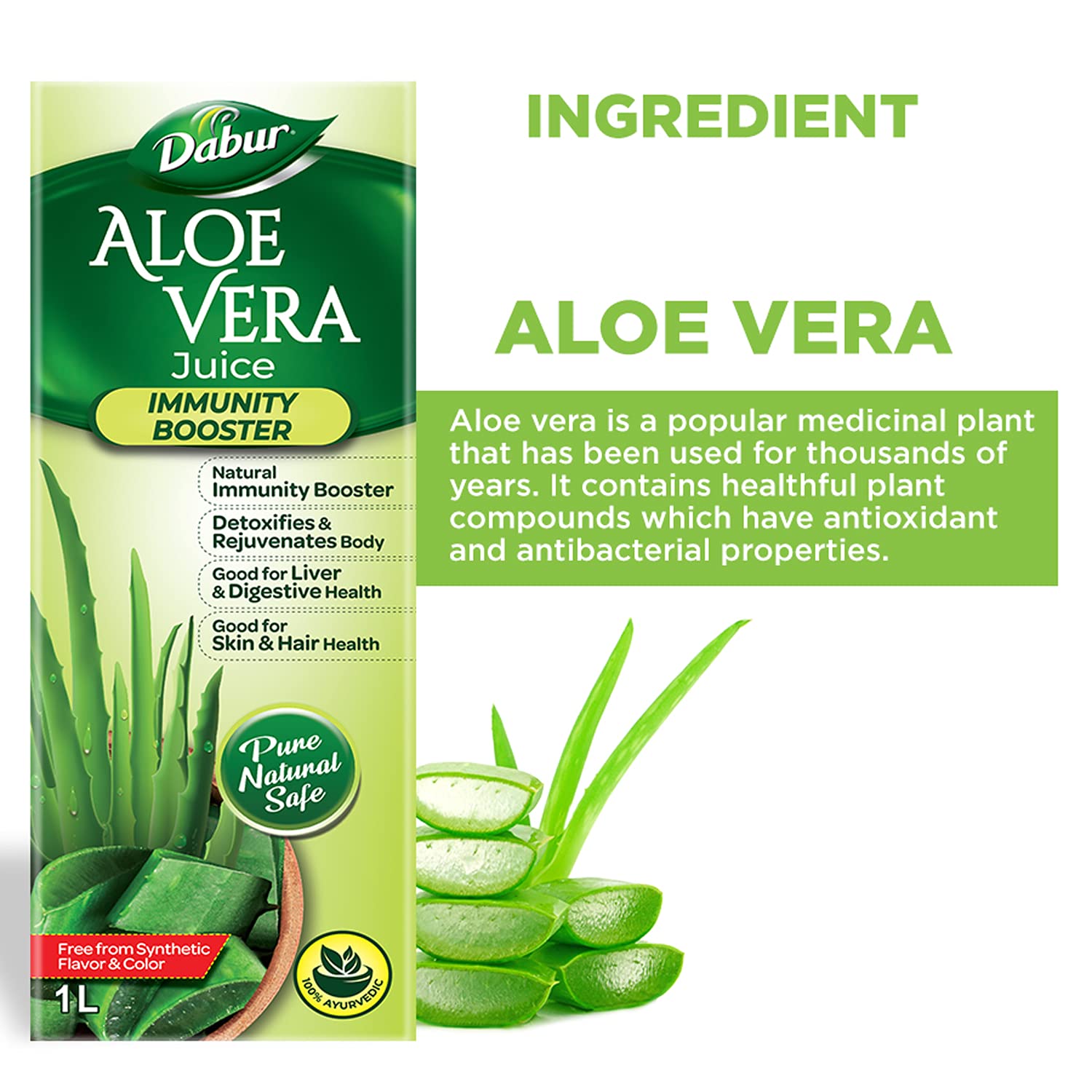 Dabur Aloe Vera Juice |  1 L