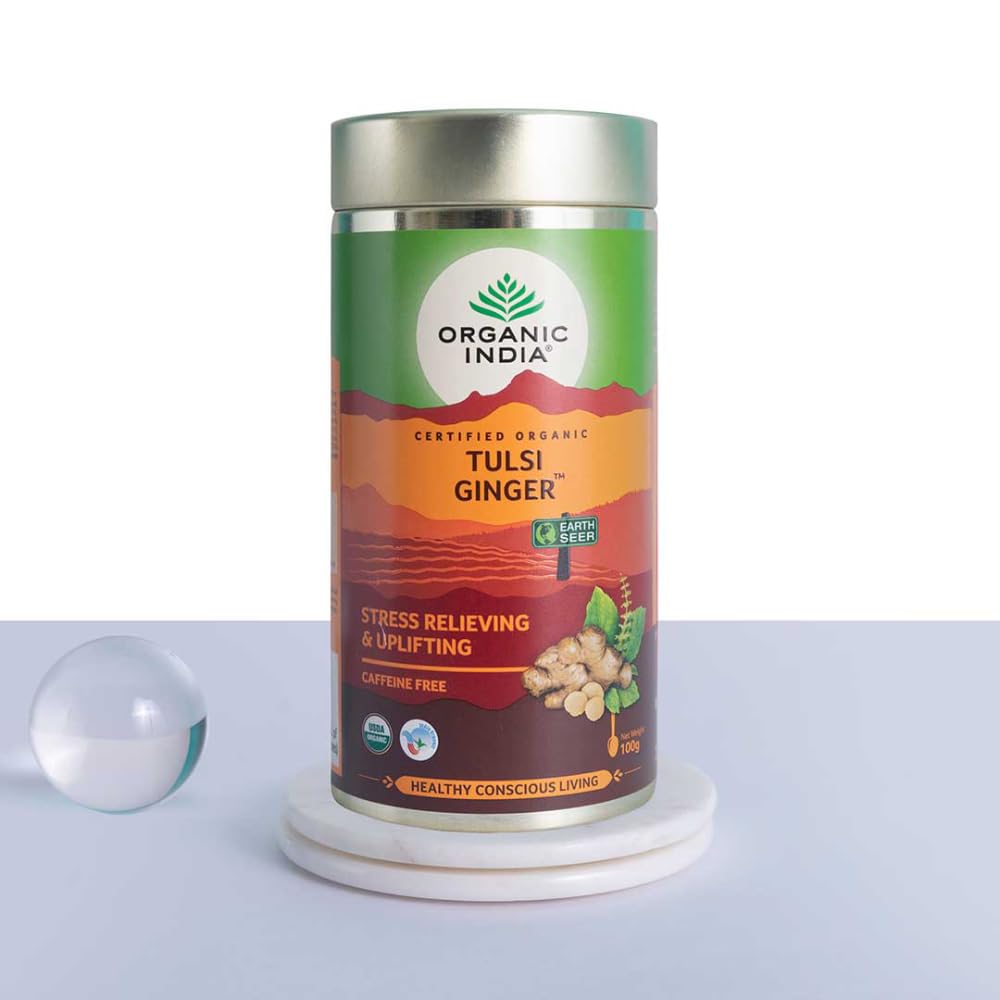 Organic India Tulsi Ginger Tea - 100g