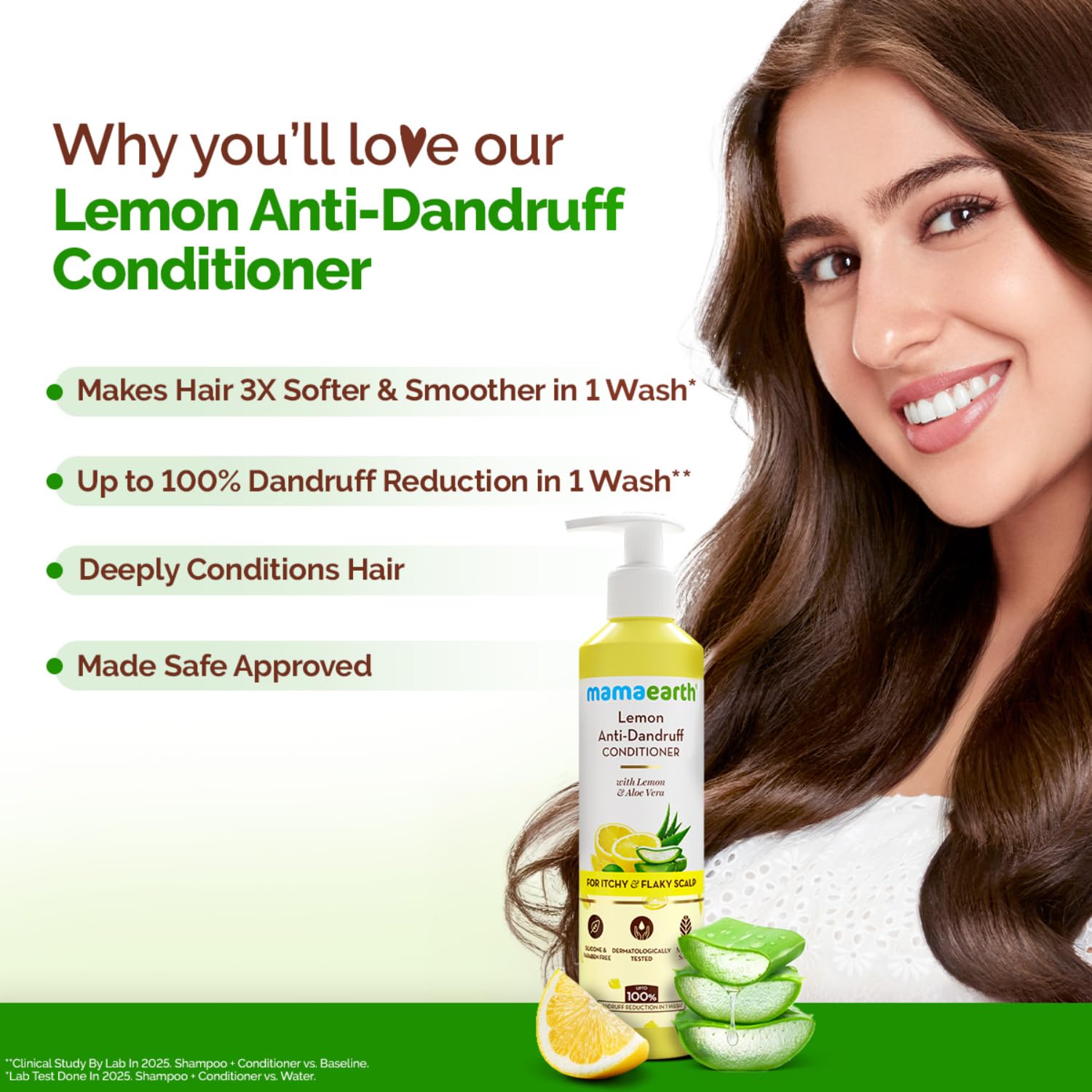 Mamaearth Lemon Anti-Dandruff Conditioner For Soft & Smooth Hair - 250 ml