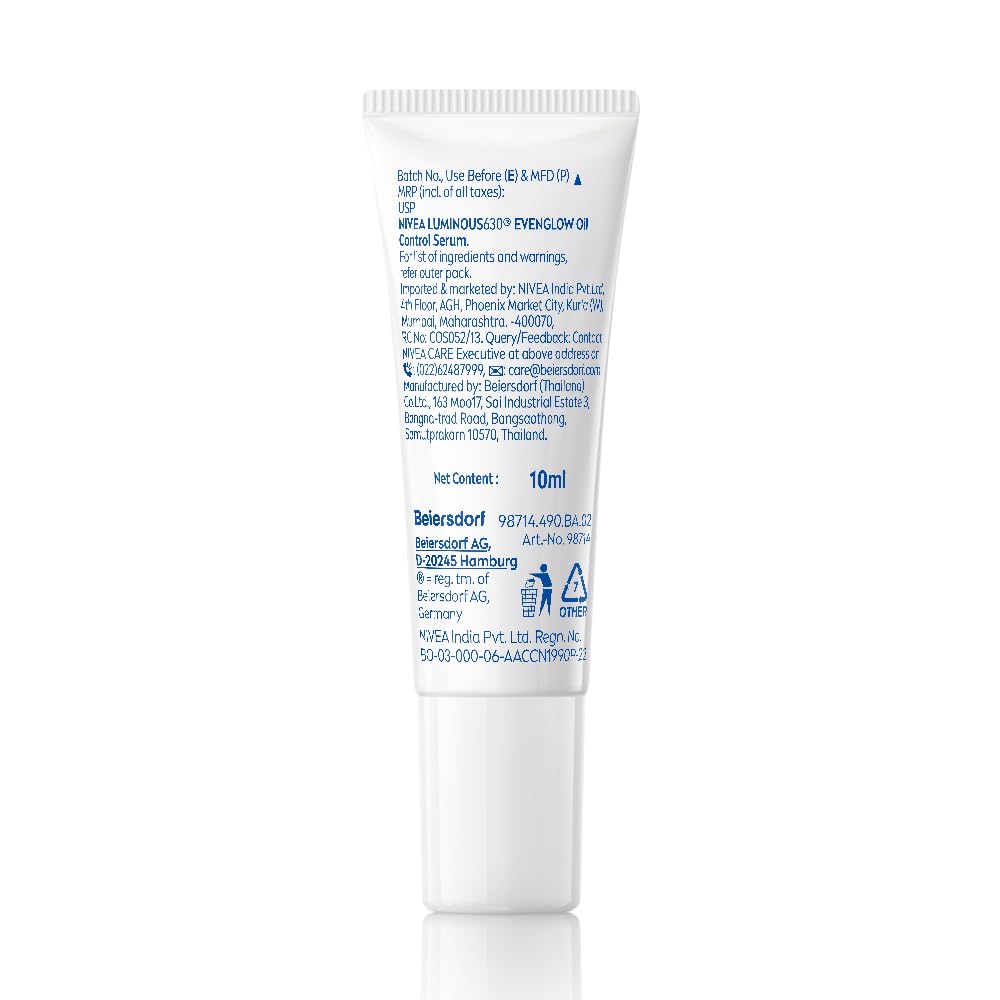 Nivea Luminous Even Glow Oil Control Serum - 10 ml