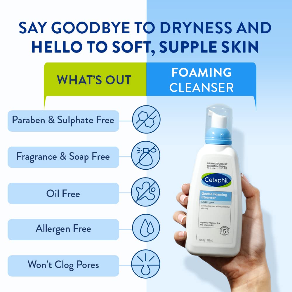 Cetaphil Gentle Foaming Cleanser - 236 ml