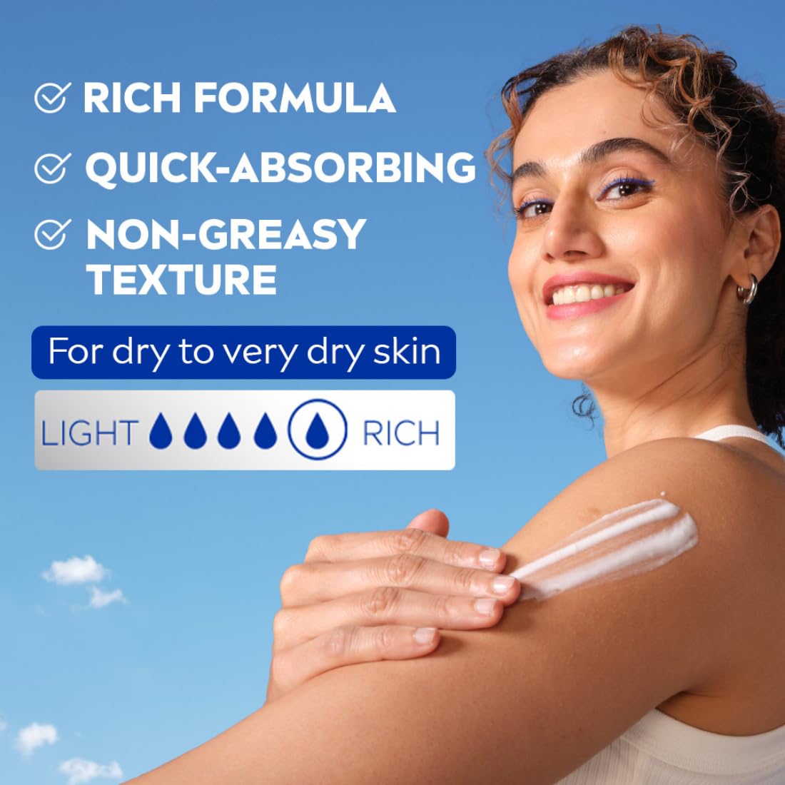 Nivea Nourishing Lotion Body Milk with Deep Moisture Serum for Very Dry Skin - 200 ml