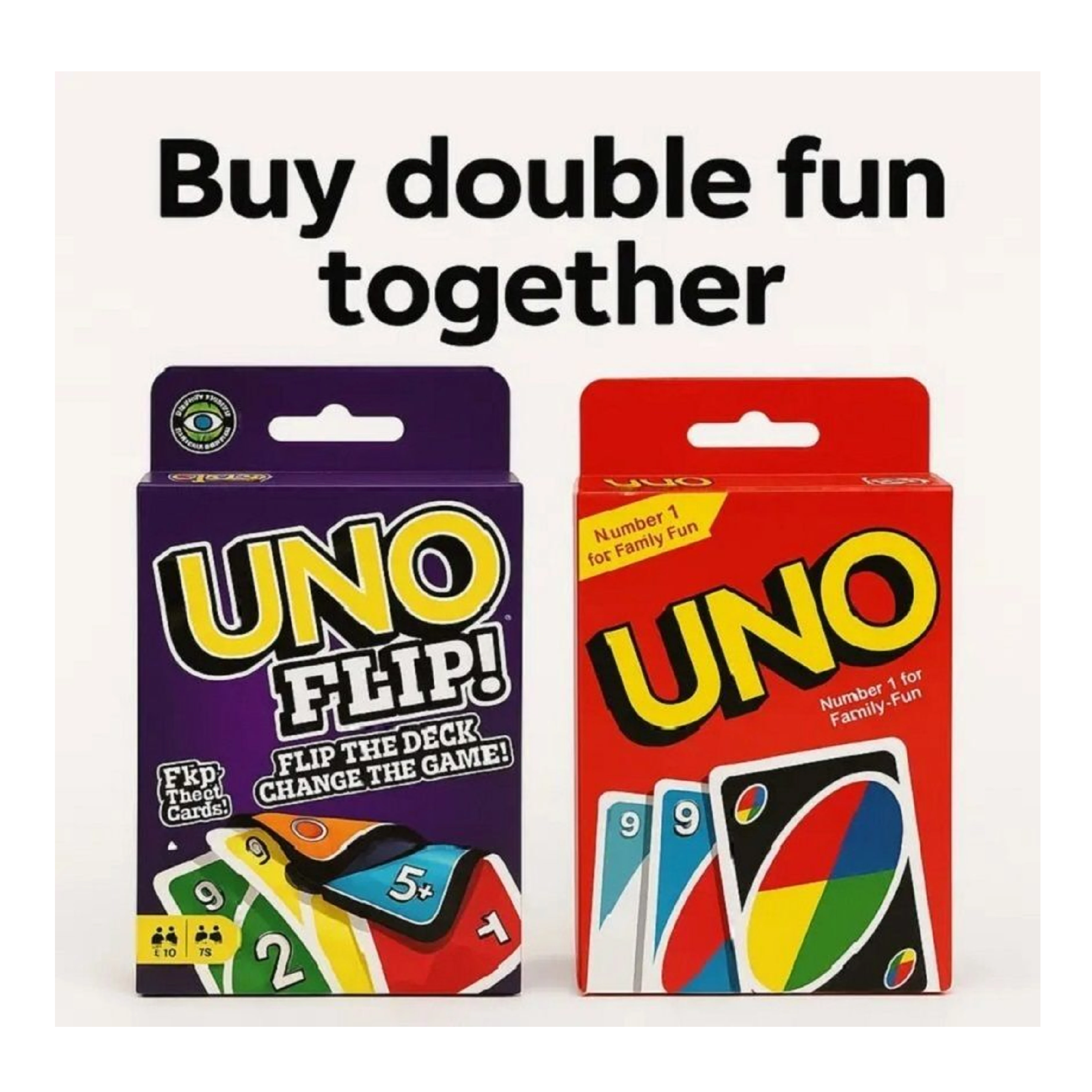 UNO Flip & UNO Red Card Game Combo (2 in 1) | Friends , Family and Travel