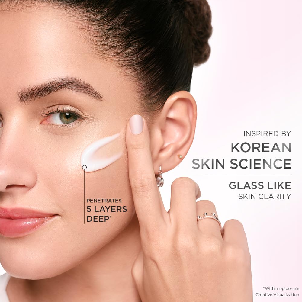 Glow and Lovely GlassBright Ultralight Gel Creme with Niacinamide, Hyaluronic serum
