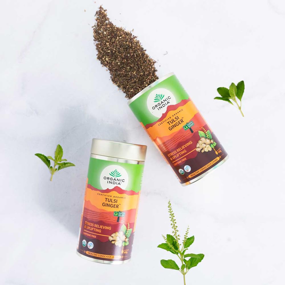 Organic India Tulsi Ginger Tea - 100g