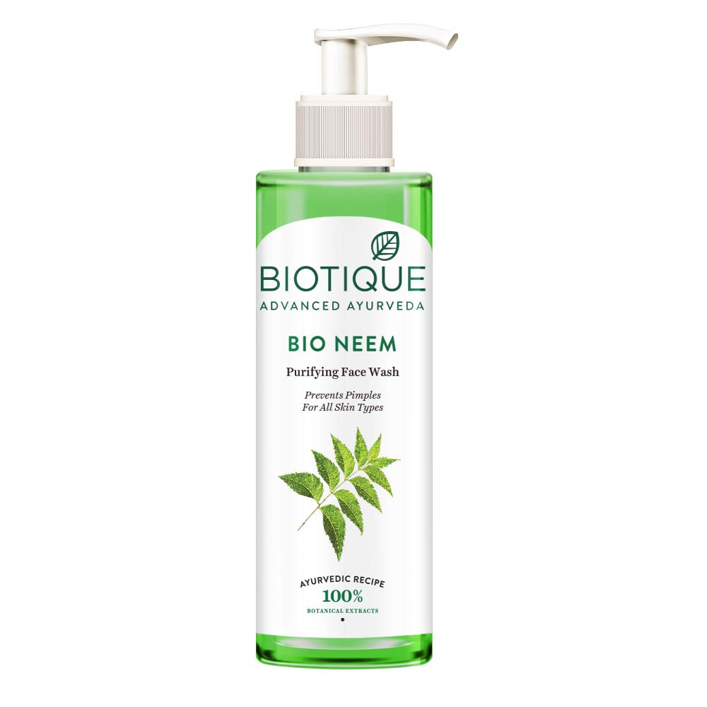 Biotique Fresh Neem Pimple Control Face Wash| Ayurvedic and Organically Pure| 200 ml