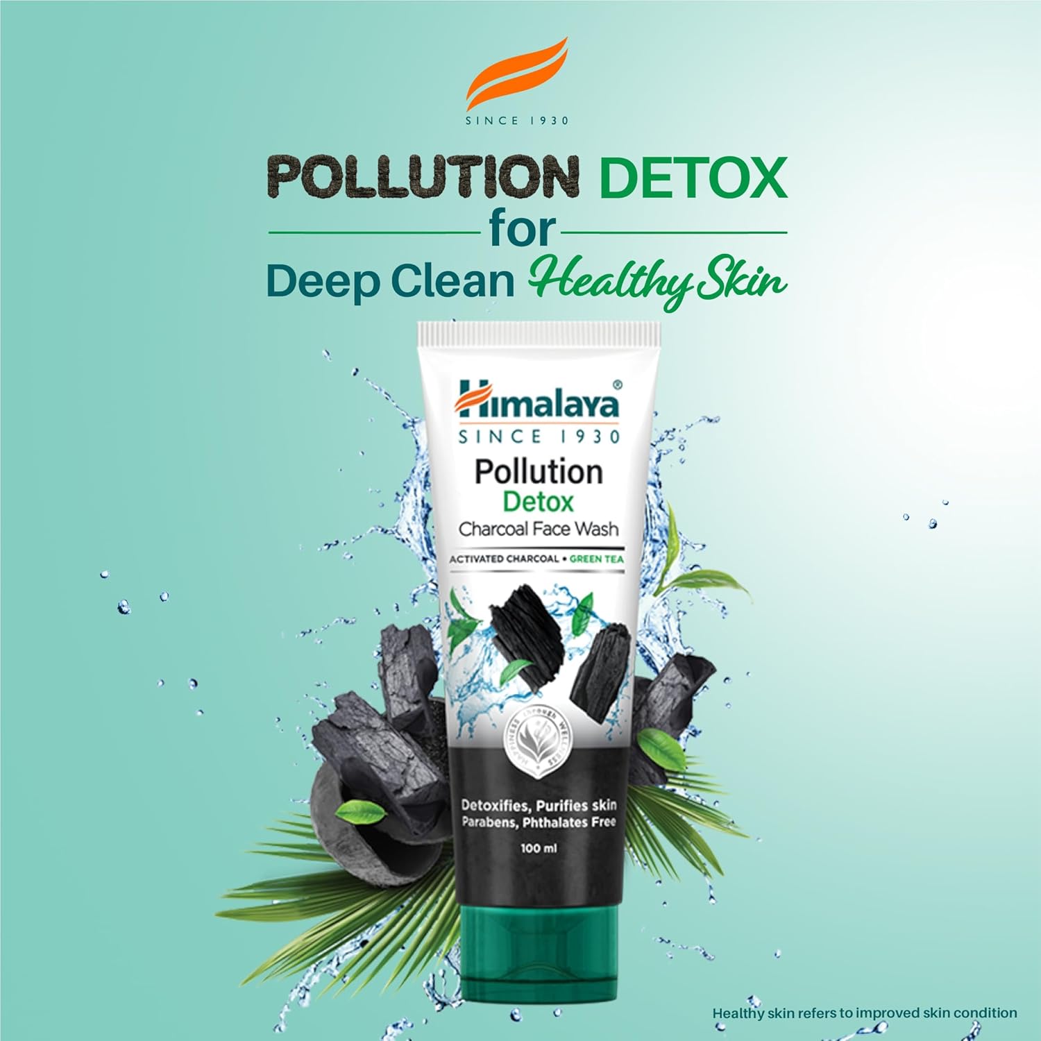 Himalaya Herbals Pollution Detox Charcoal Face Wash - 50 ml
