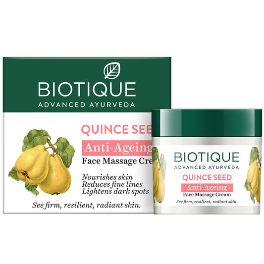 Biotique Advanced Ayurveda Quince Seed Anti-Ageing Face Massage Cream - 50 Gm