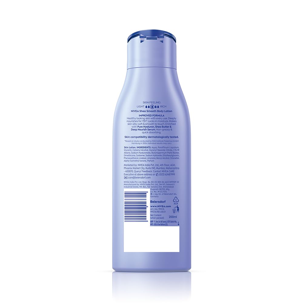 Nivea Body Lotion for Dry Skin Shea Smooth - 200 ml