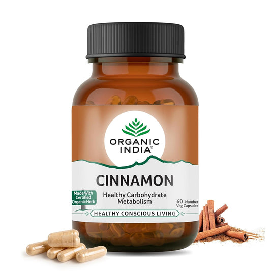 Organic India Cinnamon - 60 Veg Capsules
