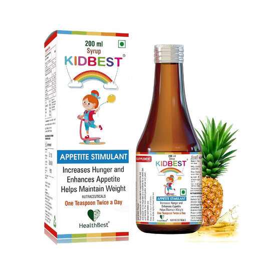 HealthBest Kidbest Appetite Stimulant Syrup for Kids - 200 ml