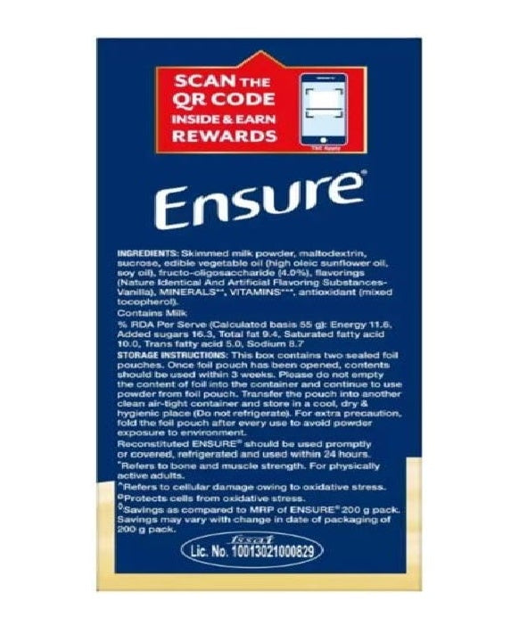 Ensure Vanilla Care Nutrition 950gm Pack of 1
