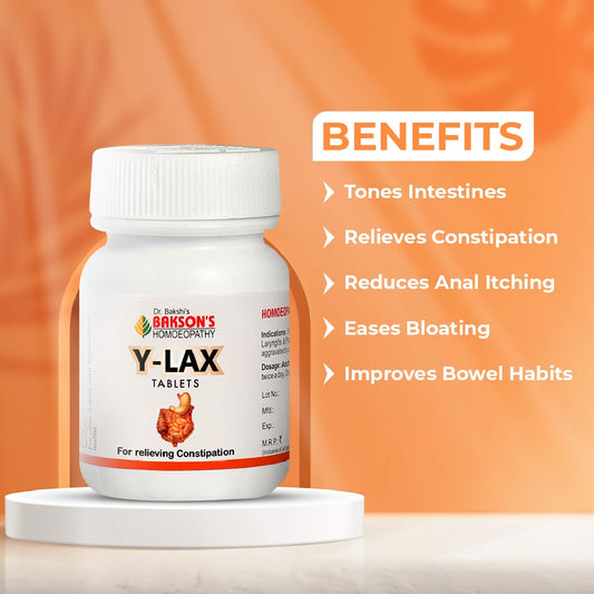 Bakson's Homeopathy Y-Lax Tablet - 75 Tabs