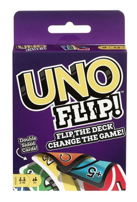UNO Flip! Card Game – Double-Sided Cards with Dark Mode | Fun Family & Party Game (Ages 7+)
