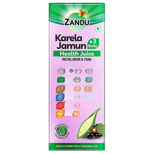 Zandu Karela Jamun + 3 Herbs Health Juice - 1000 ml