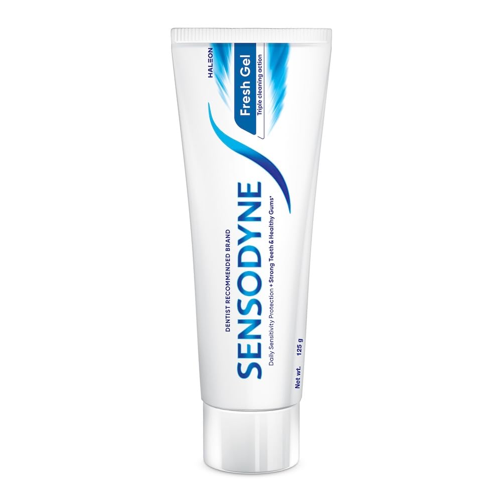 Sensodyne Toothpaste Fresh Gel | Daily Sensitivity Relief Tooth Paste Combo Pack - 250gm
